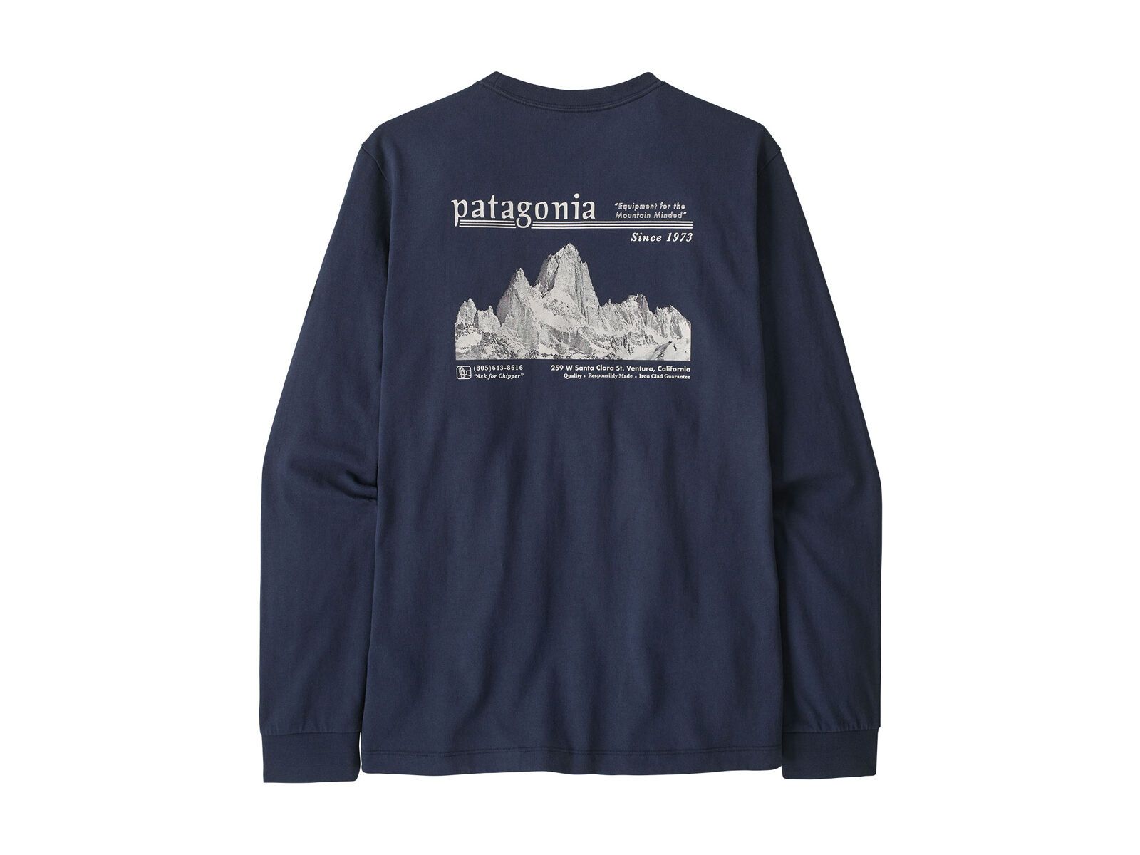 Patagonia Men's Long-Sleeved Midweight Hut Tripper Skyline T-Shirt, new navy - Bild 2