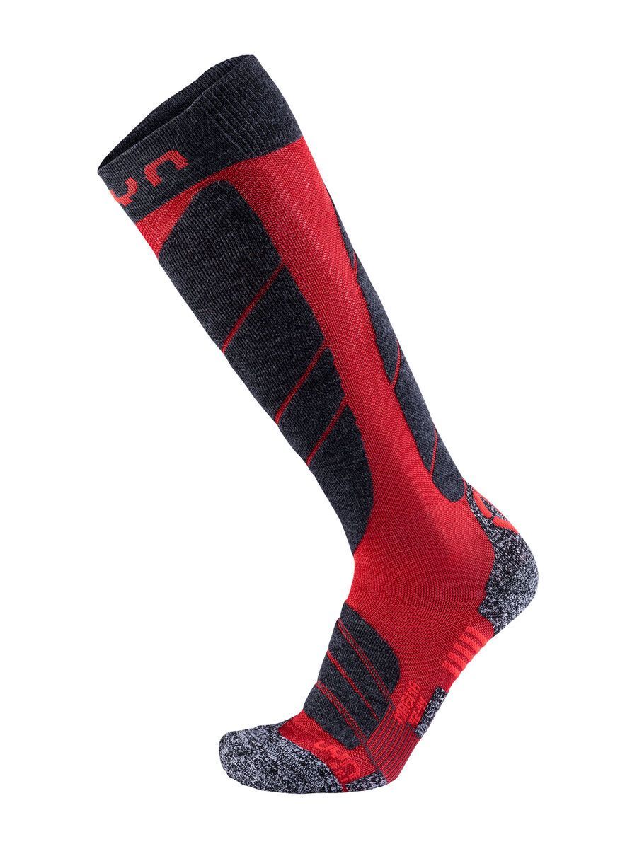UYN Magma Ski Socks, dark red/anthracite - Bild 1