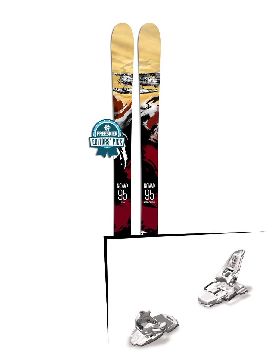 Set: Icelantic Nomad 95 2018 + Marker Squire 11 white - Bild 1