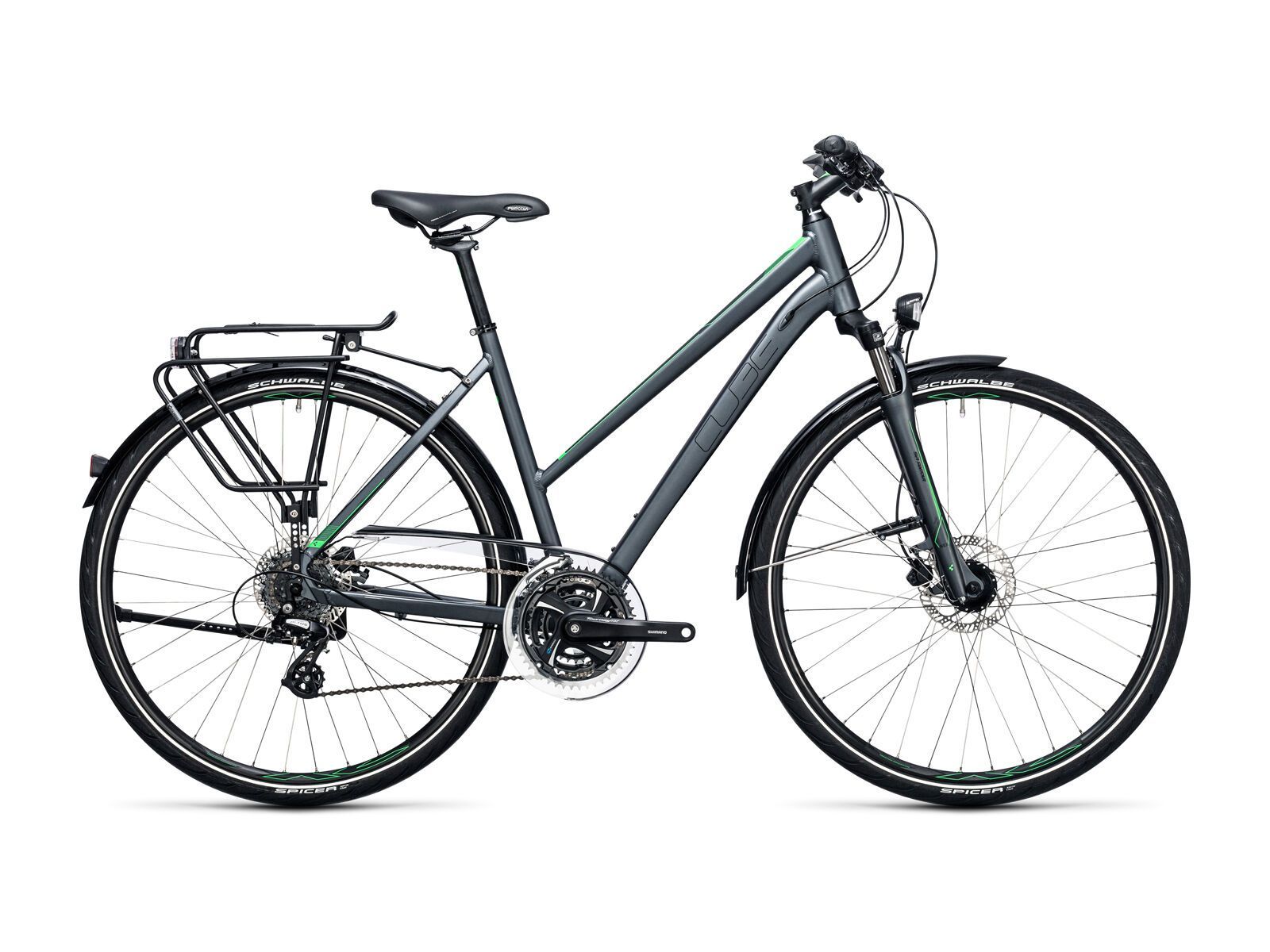 Cube Touring Pro Trapeze, greynflashgreen | BIKER-BOARDER.DE