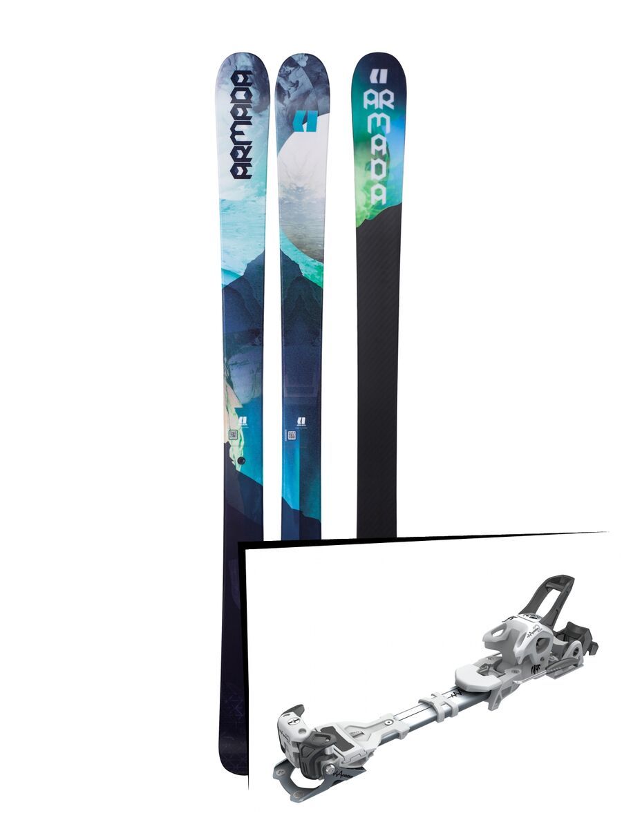 Set: Armada Victa 93 2018 + Tyrolia Ambition 12 AT solid white black - Bild 1