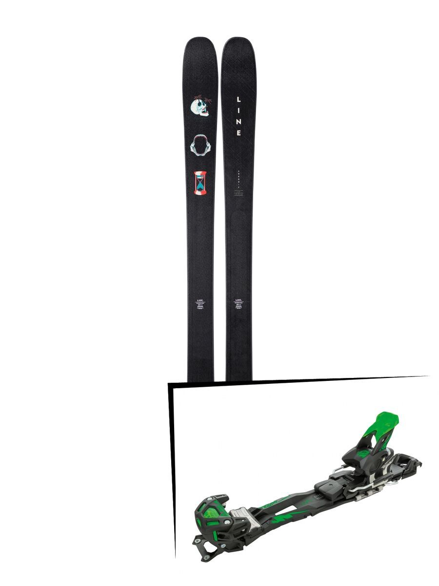 Set: Line Chronic 2019 + Tyrolia Adrenalin 16 solid black flash green - Bild 1