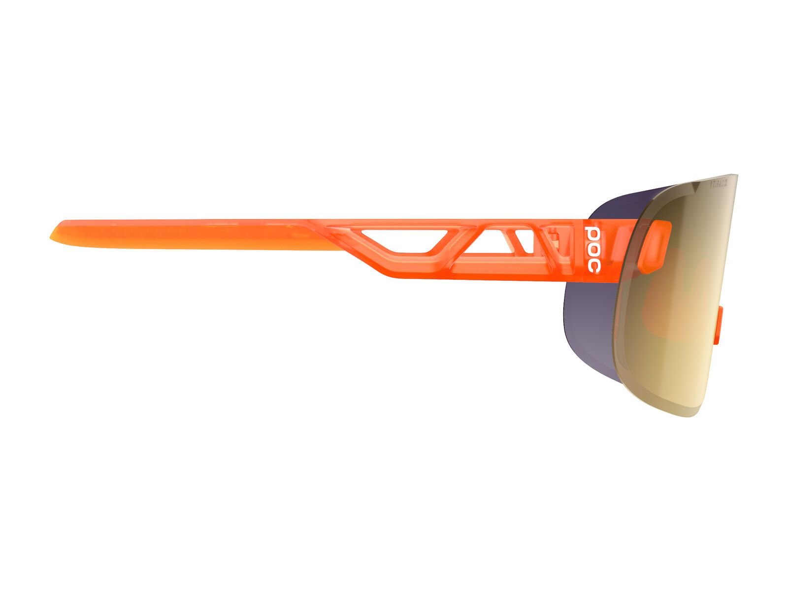 POC Elicit Clarity Road Gold, fluorescent orange transl. - Bild 3