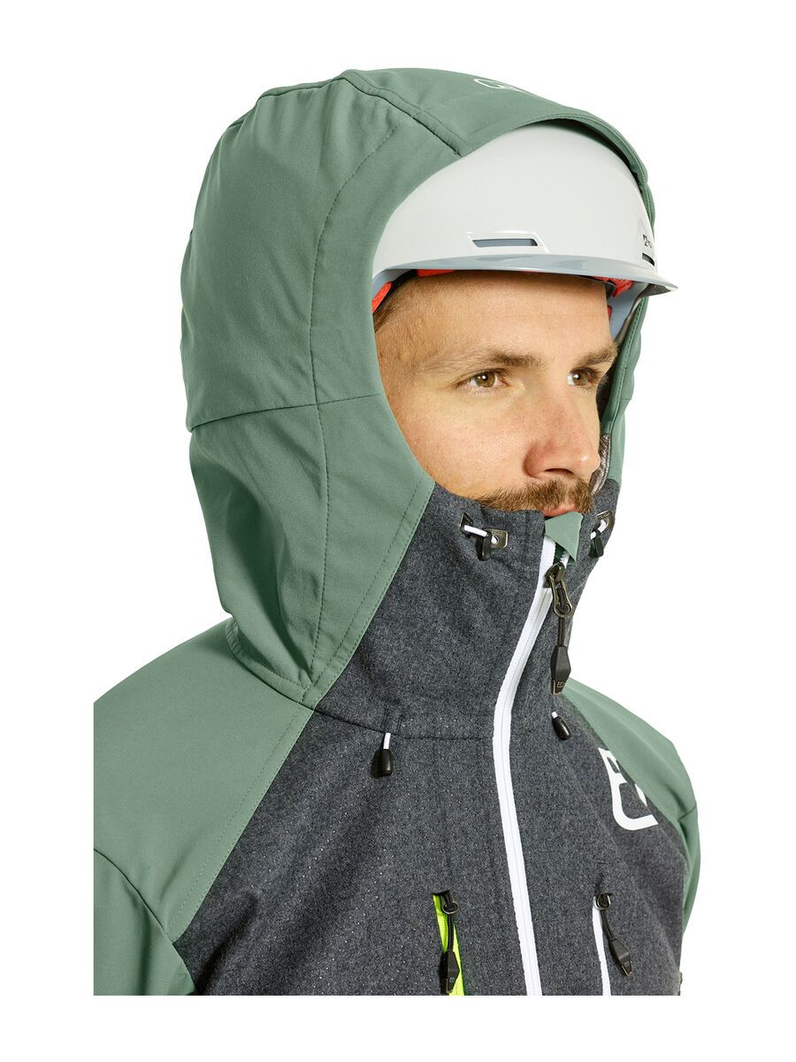 Ortovox Merino Naturtec Plus Pordoi Jacket M, green forest - Bild 8