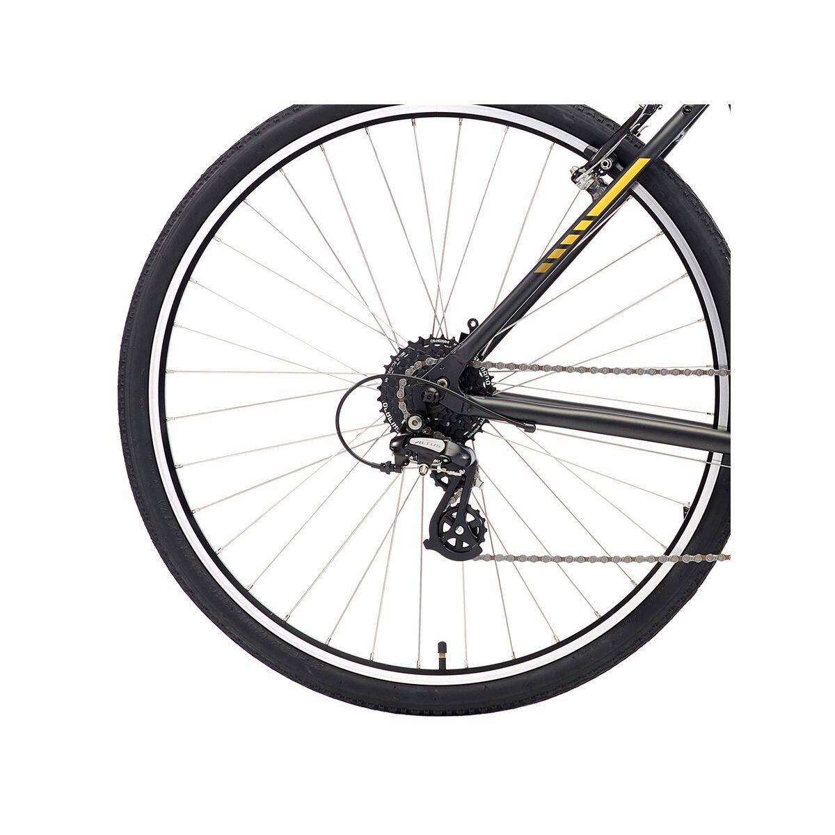 Kona Dew City, matt black w/ yellow decals - Bild 5