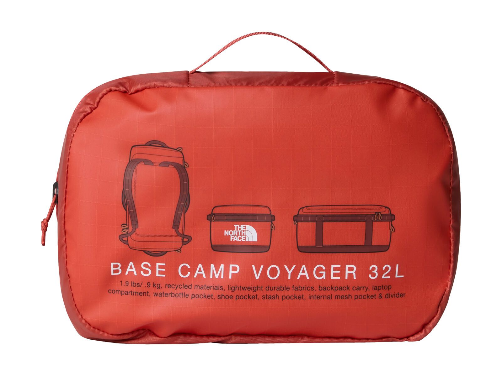 The North Face Base Camp Voyager Duffel 32L, mars dust/sumac - Bild 5