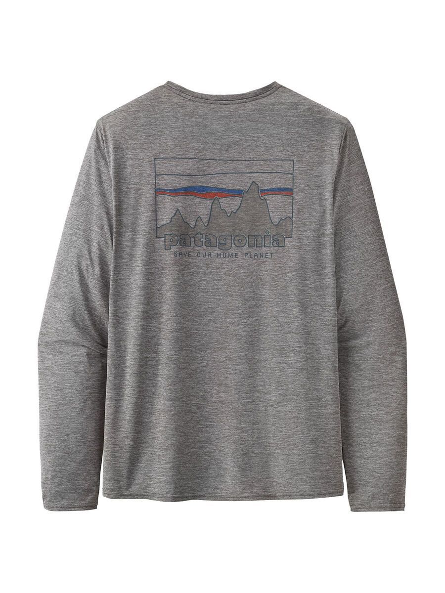 Patagonia Men's Long-Sleeved Capilene Cool Daily Graphic Shirt '73 Skyline, feather grey - Bild 2