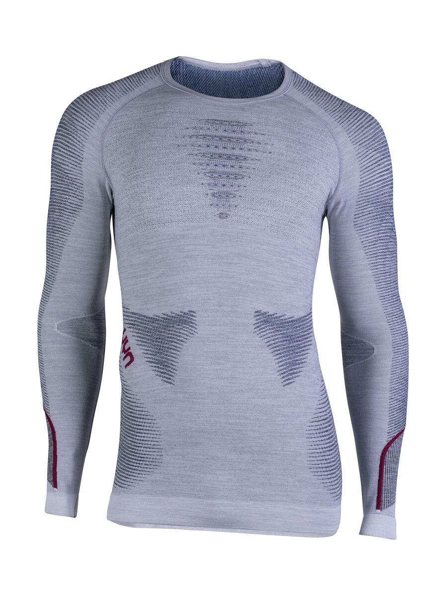 UYN Ambityon Shirt, white melange/avio/bordeaux - Bild 1