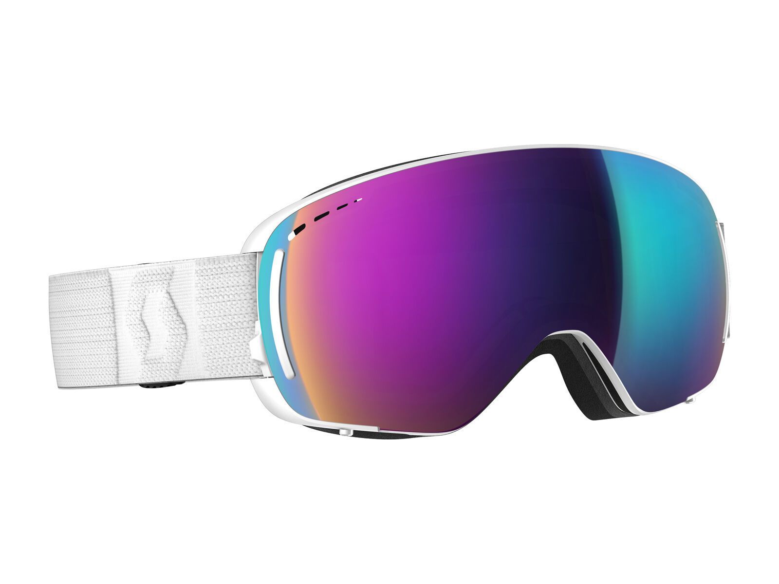 Scott LCG Compact, white/Lens: solar teal chrome - Bild 1