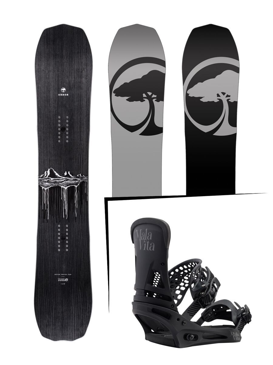 Set: Arbor Iguchi Pro Camber 2017 + Burton Malavita (1712843S) - Bild 1