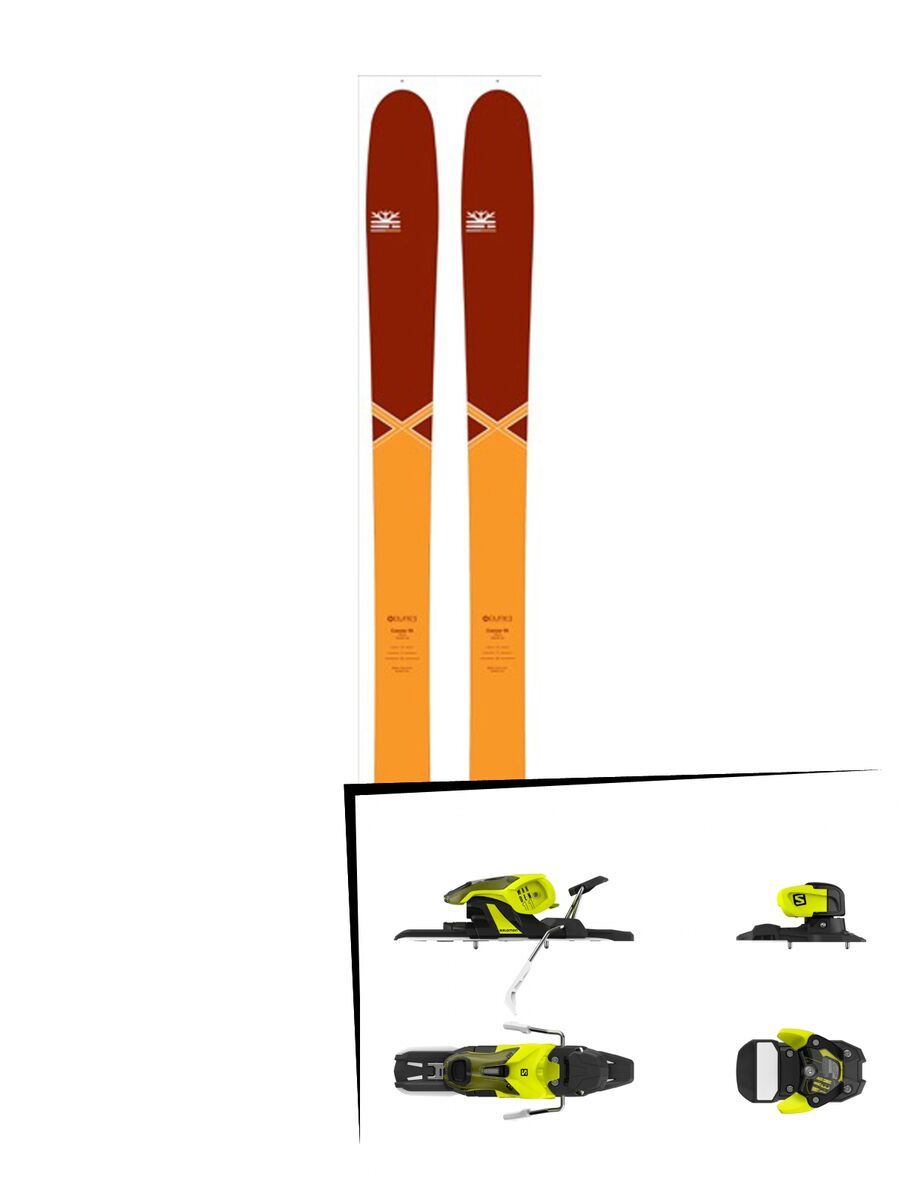 Set: DPS Skis Cassiar 95 Pure3 2016 + Salomon Warden 11 (1706224) - Bild 1