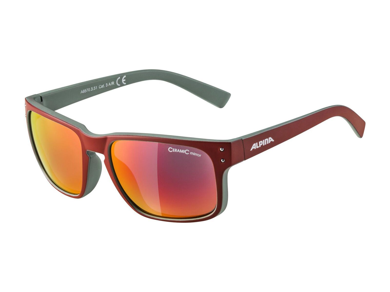 Alpina Kosmic, red matt-green/Lens: ceramic mirror red - Bild 1