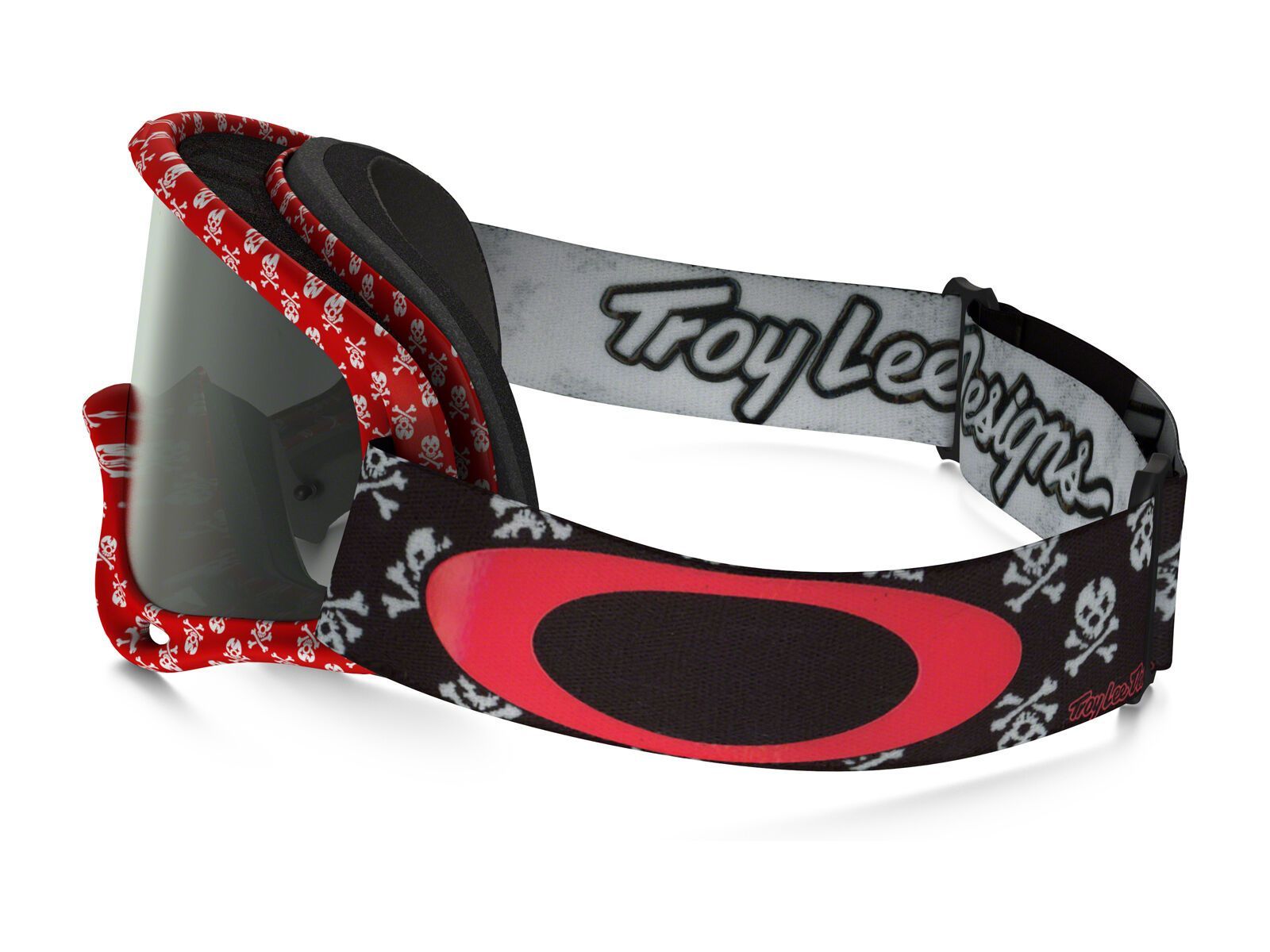 Oakley XS O Frame MX, skullbone red/Lens: dark grey - Bild 4