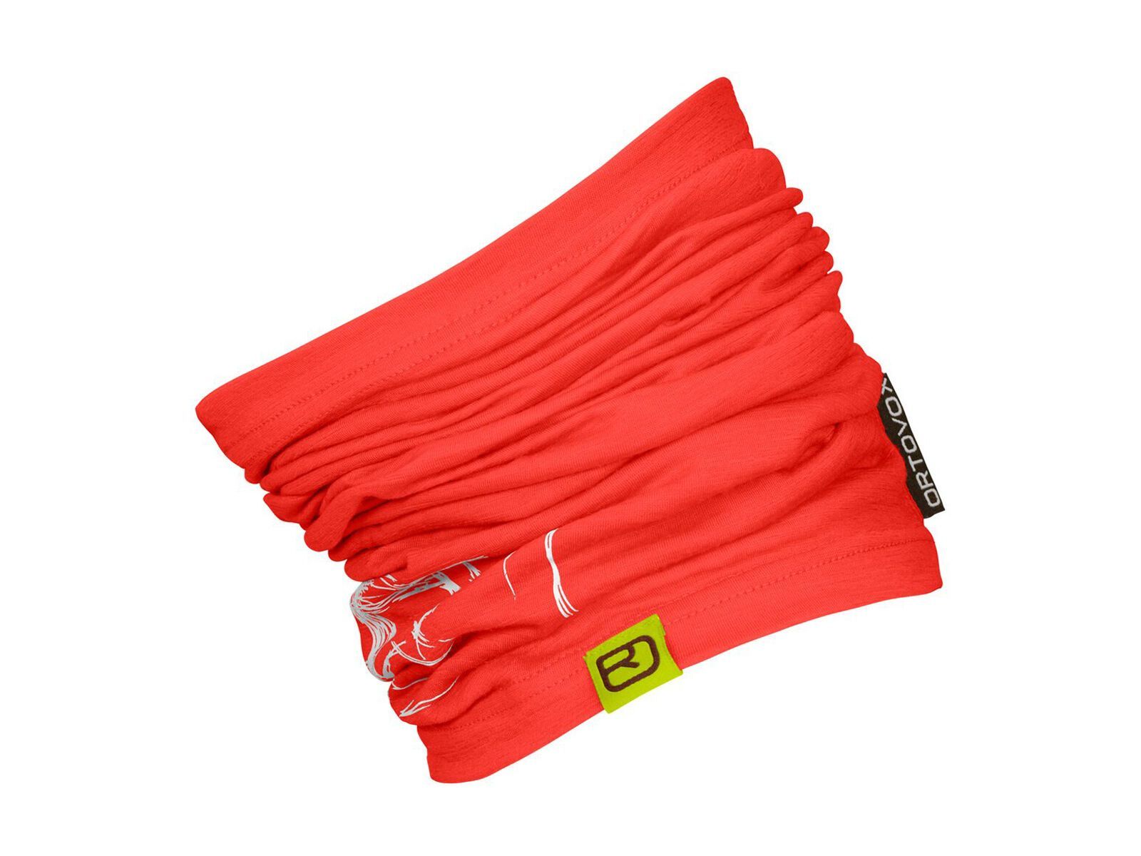 Ortovox 120 Merino Tec Logo Neckwarmer, coral - Bild 1