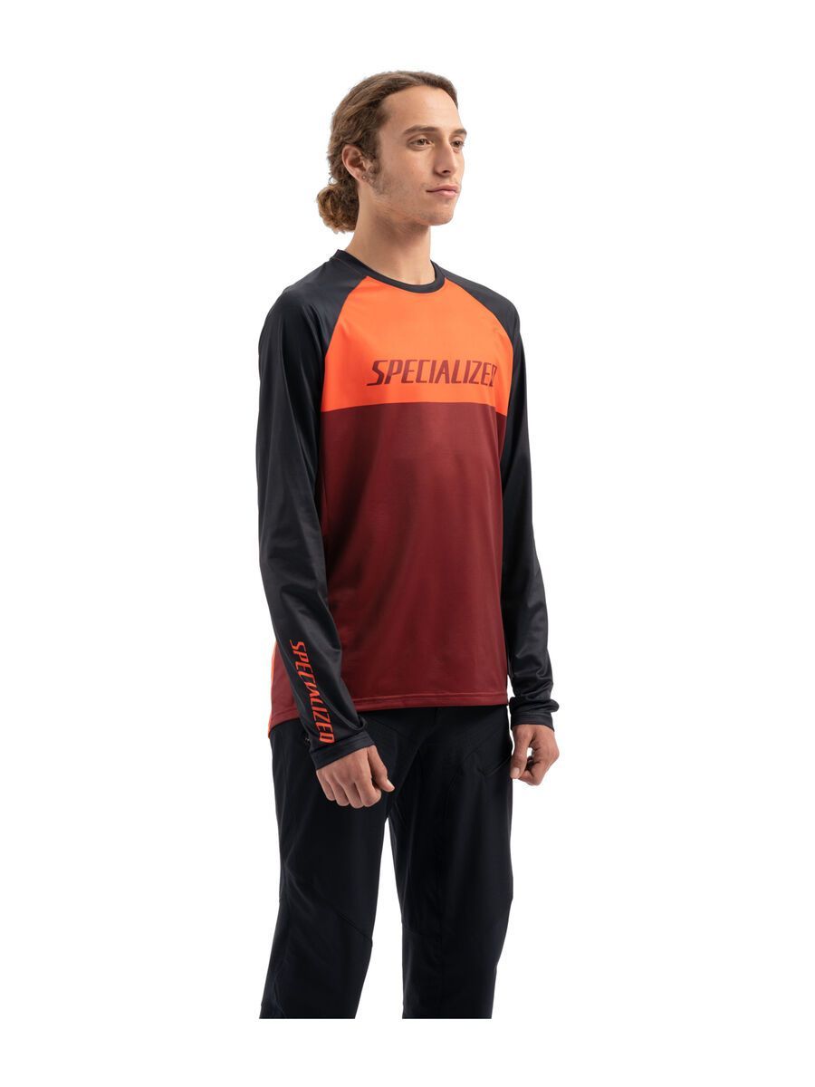 Specialized Demo Pro Longsleeve Jersey, rocket red/crimson block - Bild 5