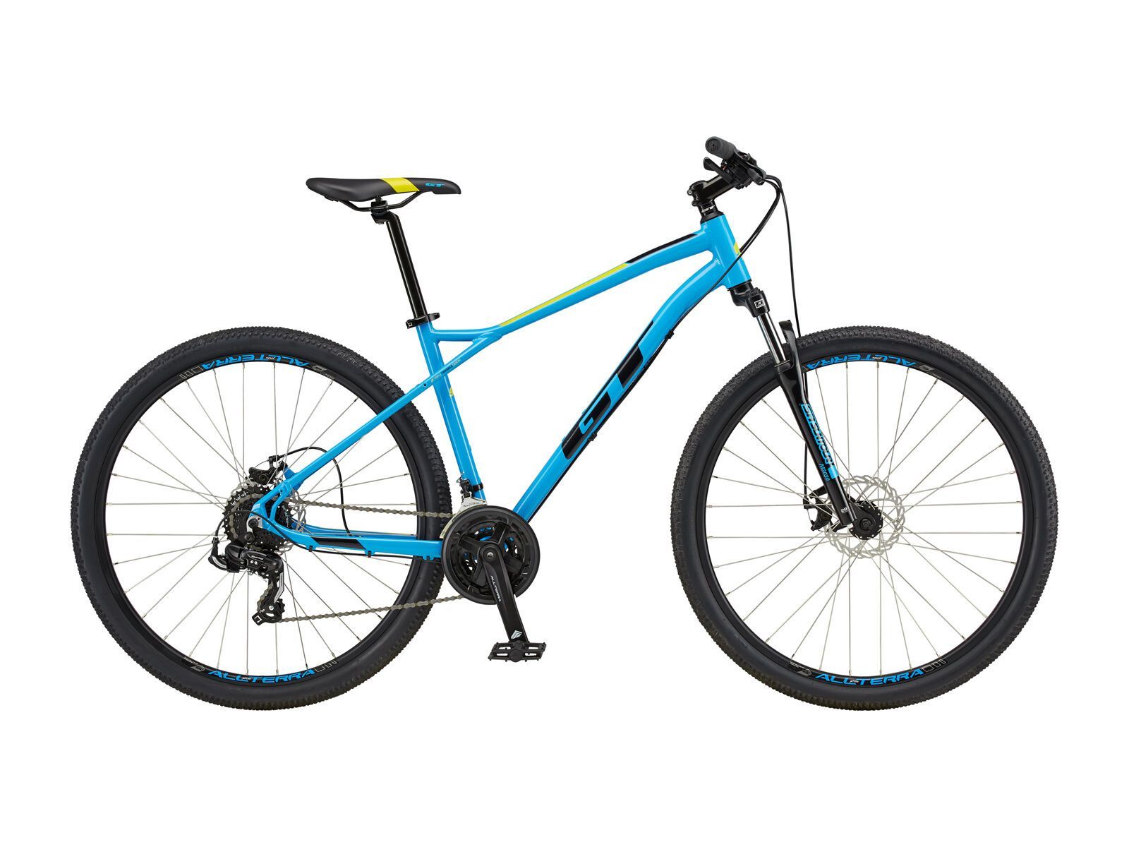 GT Aggressor Sport 27.5, gloss cyan blue w/ black & yellow - Bild 1
