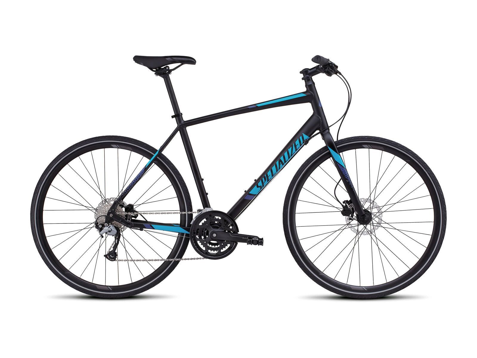 Specialized Sirrus Sport Disc, black/cyan/deep blue - Main Image