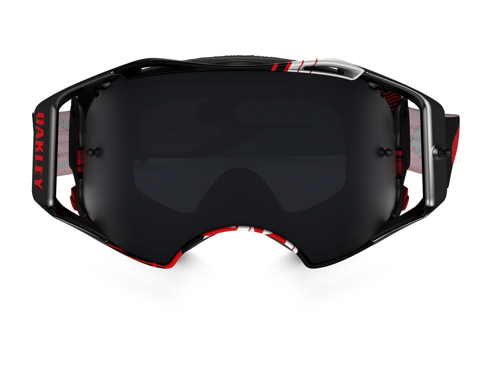 Oakley Airbrake MX, block pass red/Lens: dark grey - Bild 2