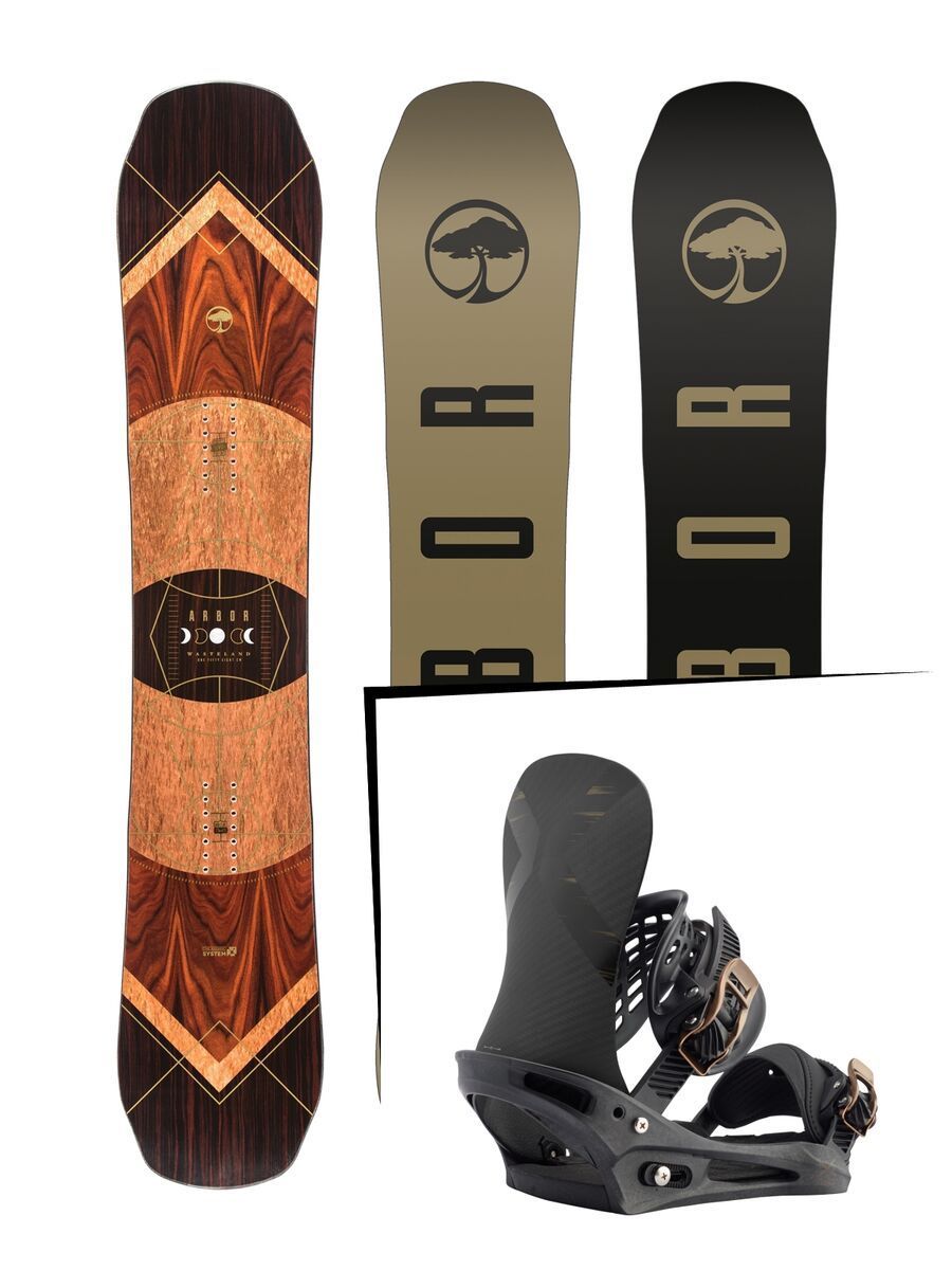 Set: Arbor Wasteland 2017 + Burton X-Base (1712954S) - Bild 1