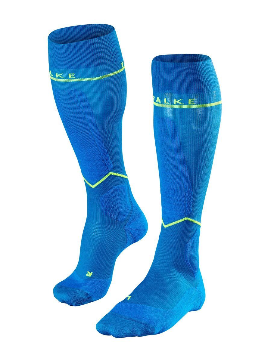 Falke SK Energizing Wool Herren Skiing Kniestrümpfe - 30-35 cm Umf., king fisher - Bild 1