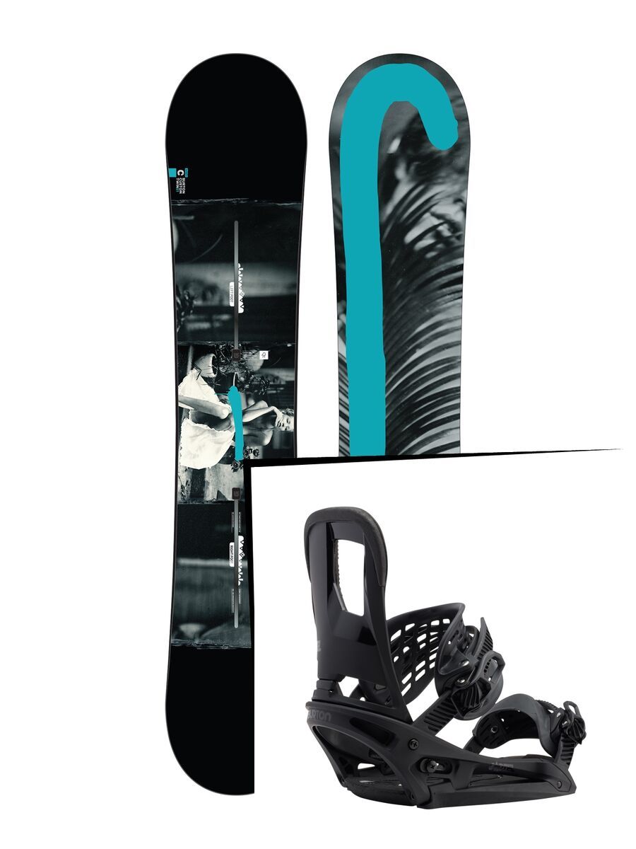 Set: Burton Custom Twin Flying V 2017 +  Cartel EST (1712715S) - Bild 1