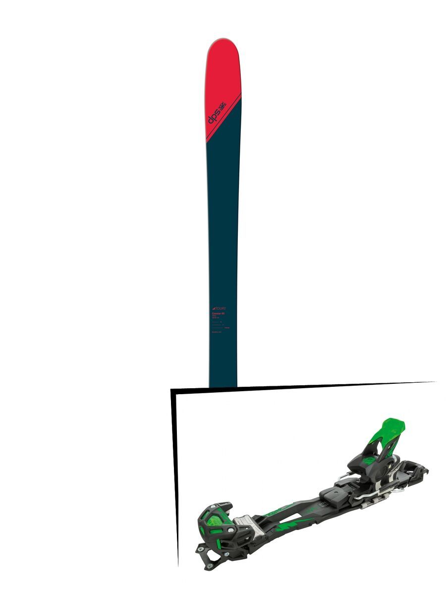 Set: DPS Skis Cassiar 95 Tour1 2018 + Tyrolia Adrenalin 16 solid black flash green - Bild 1