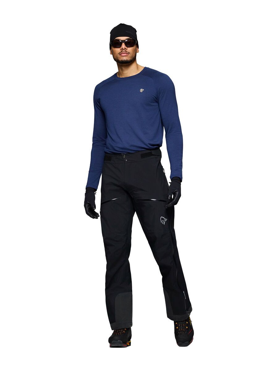 Norrona trollveggen Gore-Tex Pro light Pants M's, caviar black - Bild 4
