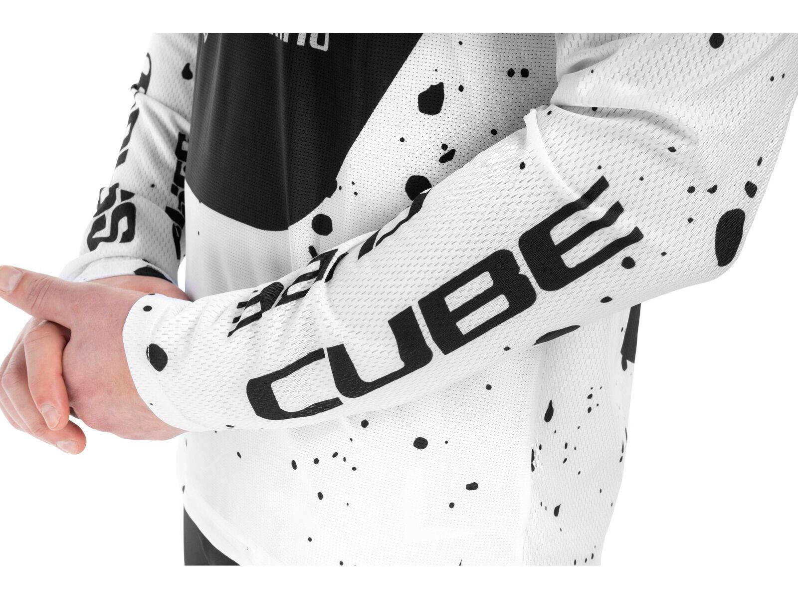 Cube MTB Trikot X Factory Racing langarm, black´n´white - Bild 4