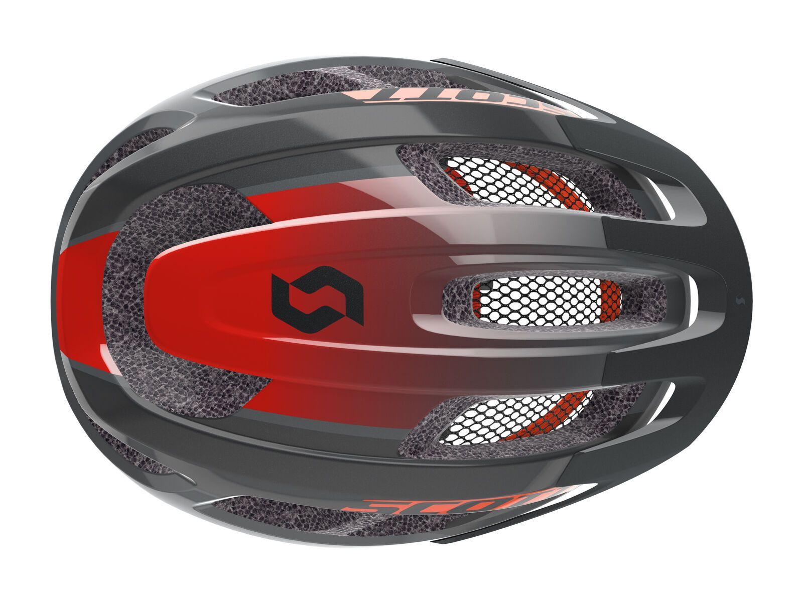 Scott Supra Helmet, grey/red fade - Bild 4