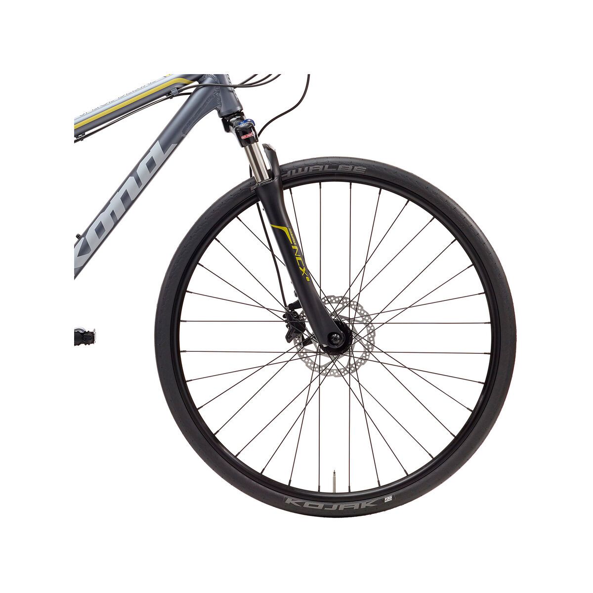 Kona Splice DL, matt charcoal/silver/mustard decals - Bild 2