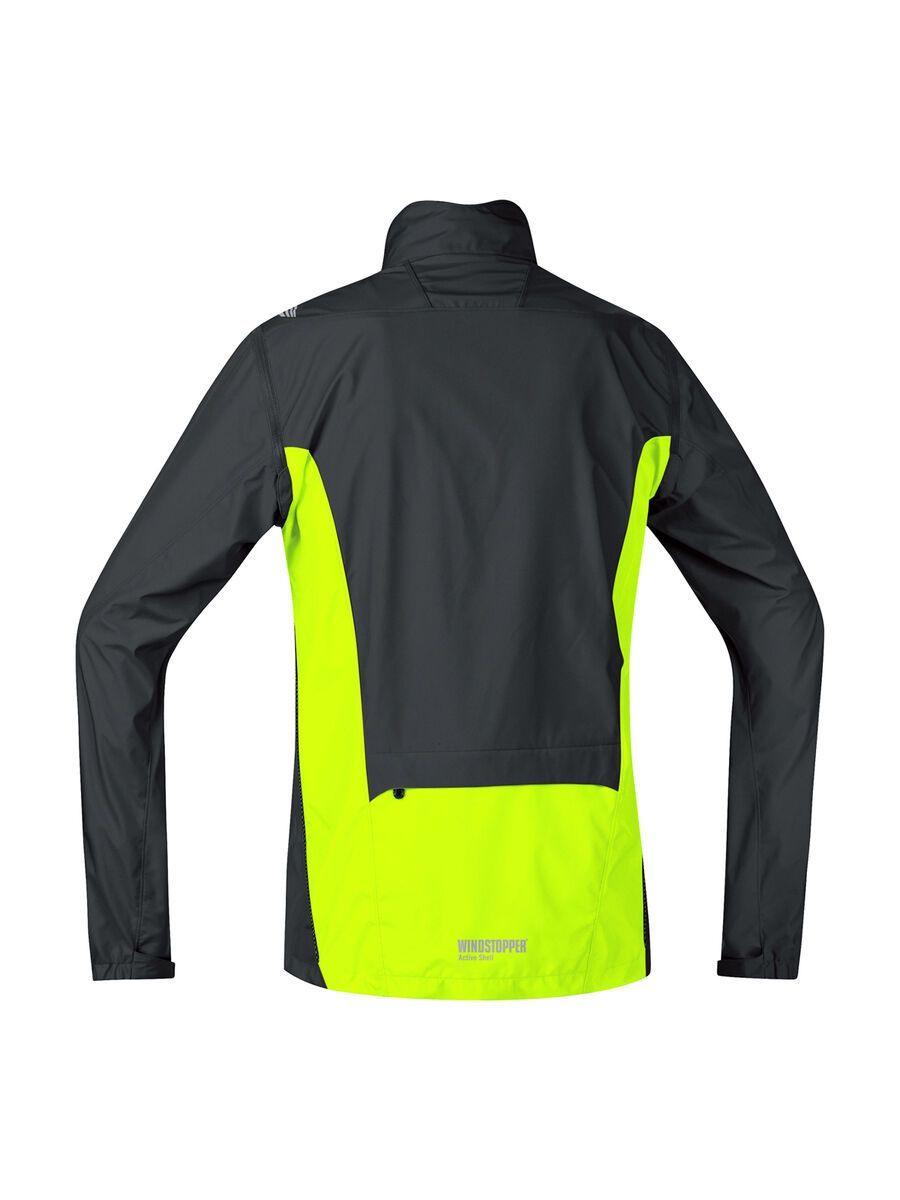 Gore Bike Wear Element Windstopper Active Shell Zip-Off Jacke, black/neon yellow - Bild 2