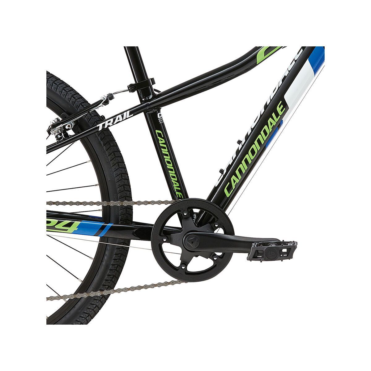 Cannondale Trail 24 Boys, jet black w/ berserker green, nu team blue and magnesium white, gloss - Bild 4