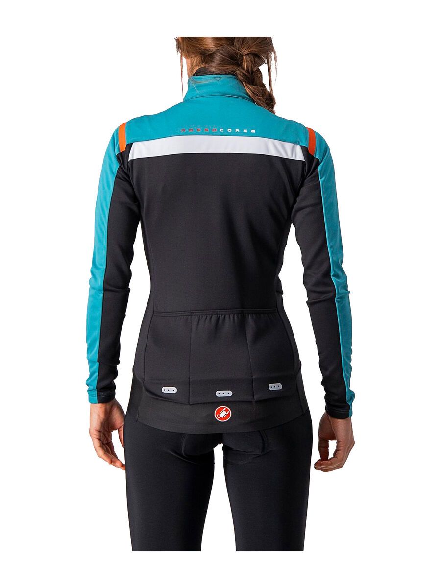 Castelli Alpha RoS 2 W Light Jacket, teal blue/black-fiery red - Bild 2