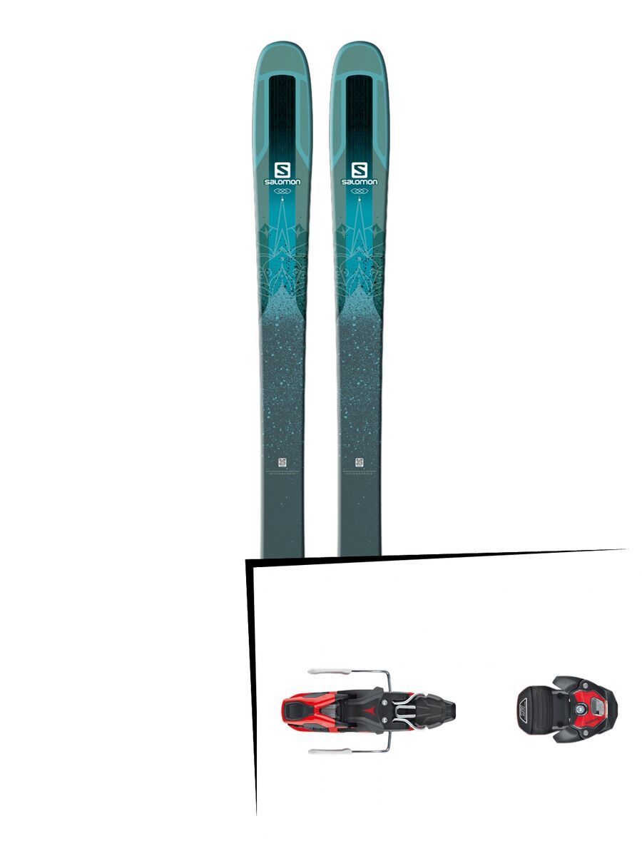 Set: Salomon QST Lumen 99 2018 + Atomic Warden MNC 11 black/red - Bild 1