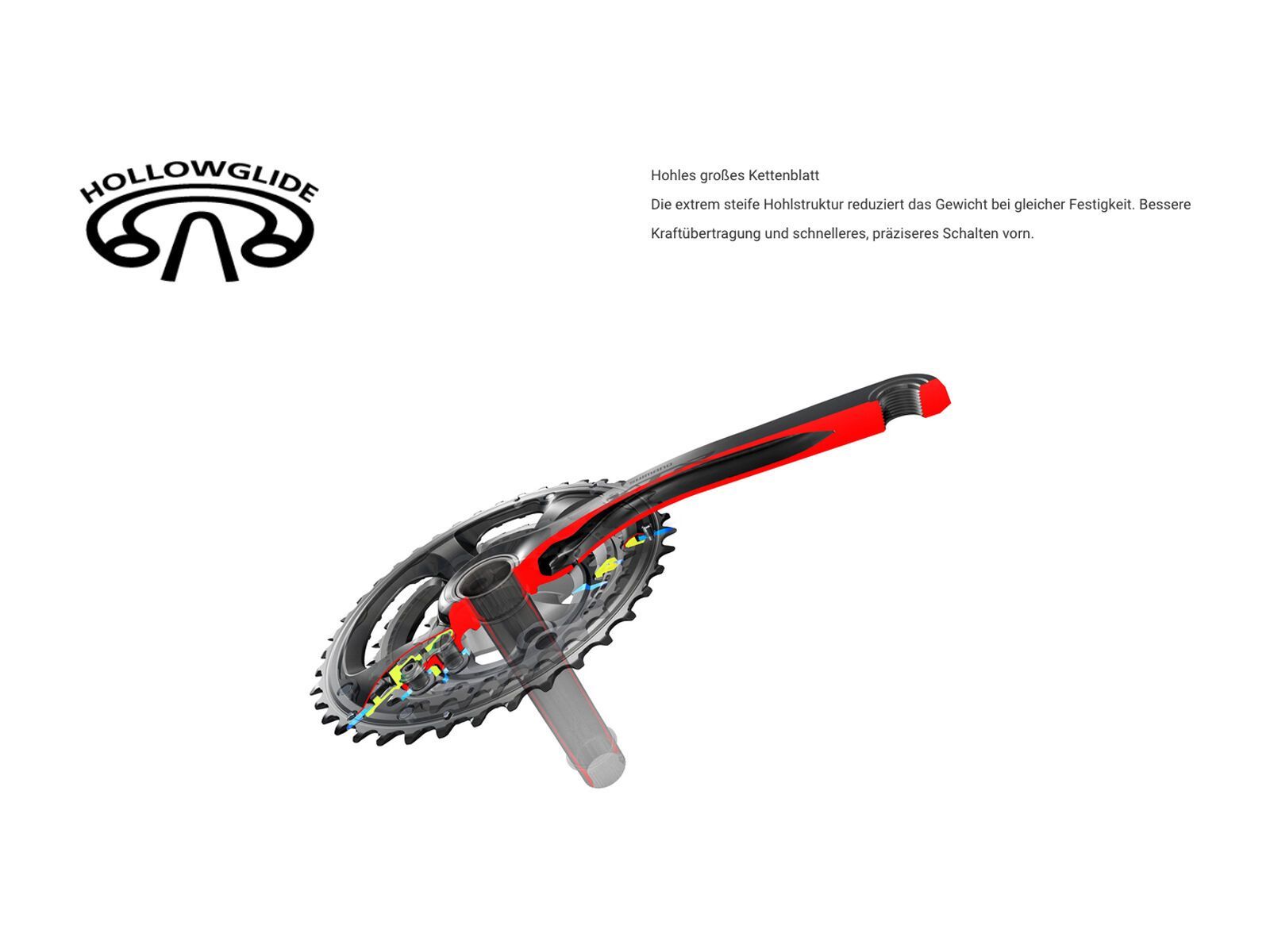 Shimano Ultegra FC-R8100 Hollowtech II - 2x12-fach / 52/36 Z, schwarz - Bild 3