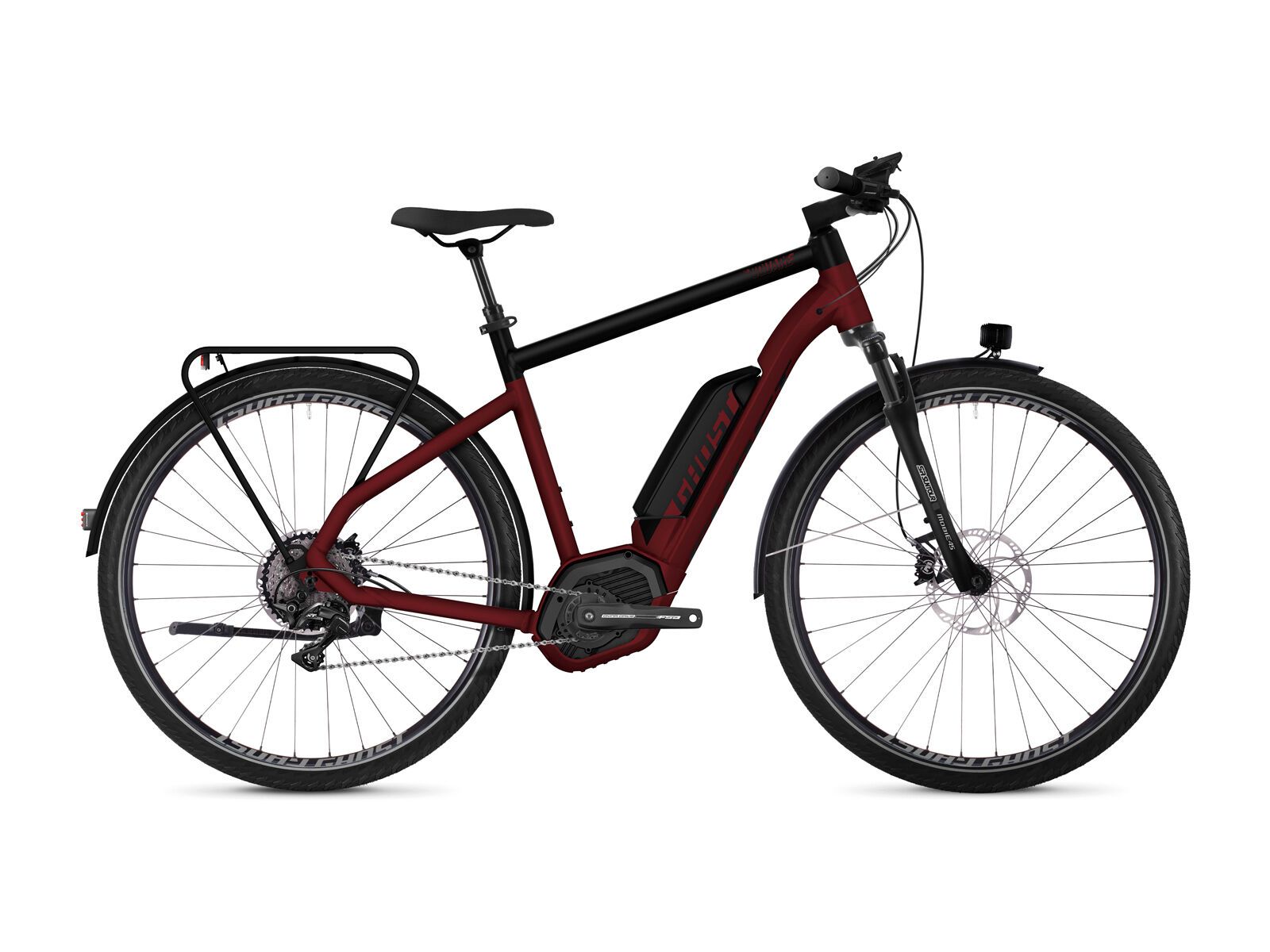 Ghost Hybride Square Trekking B8.8 AL, classic red/night black - Bild 1