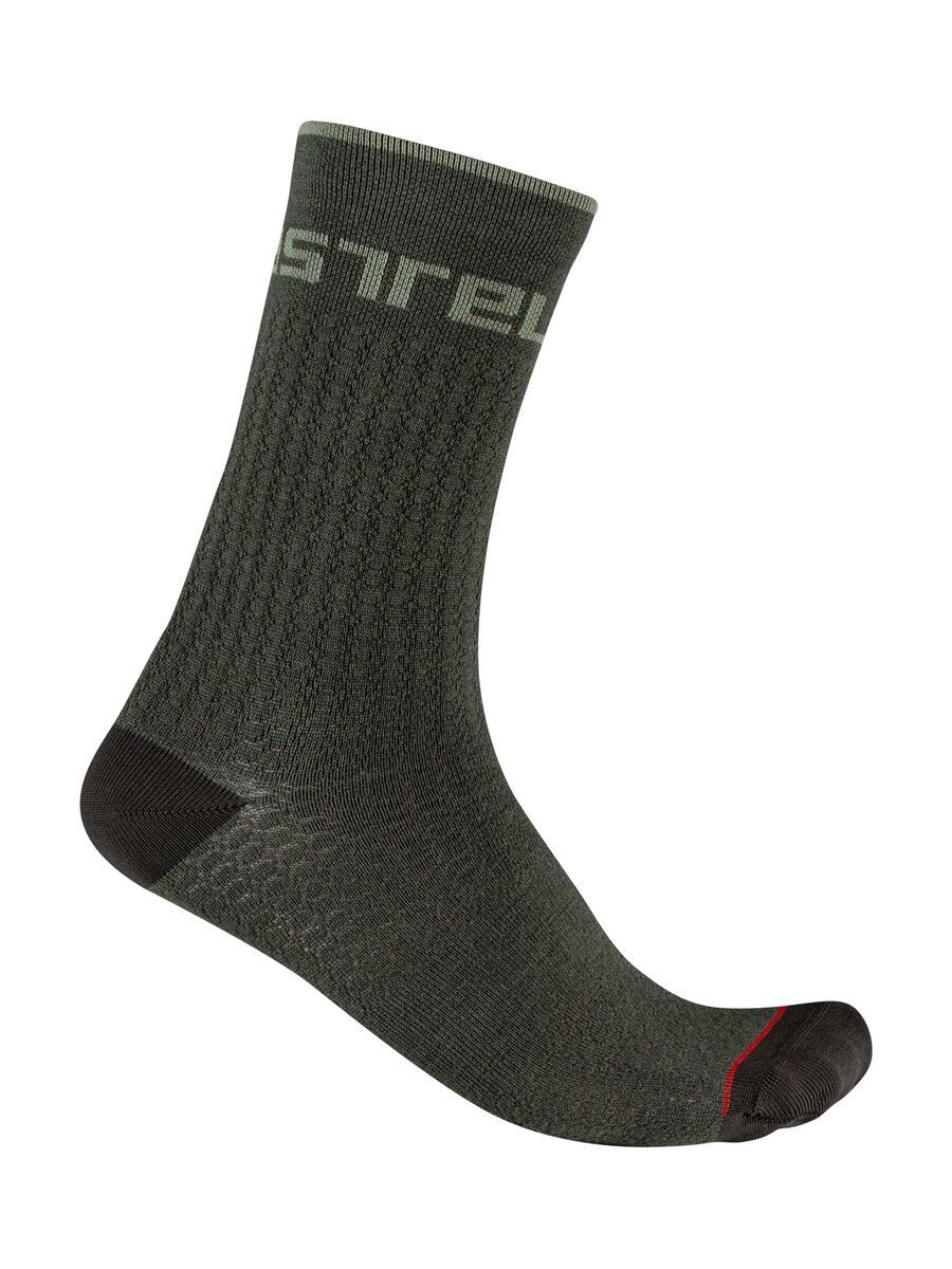 Castelli Distanza 20 Sock, military green - Bild 1