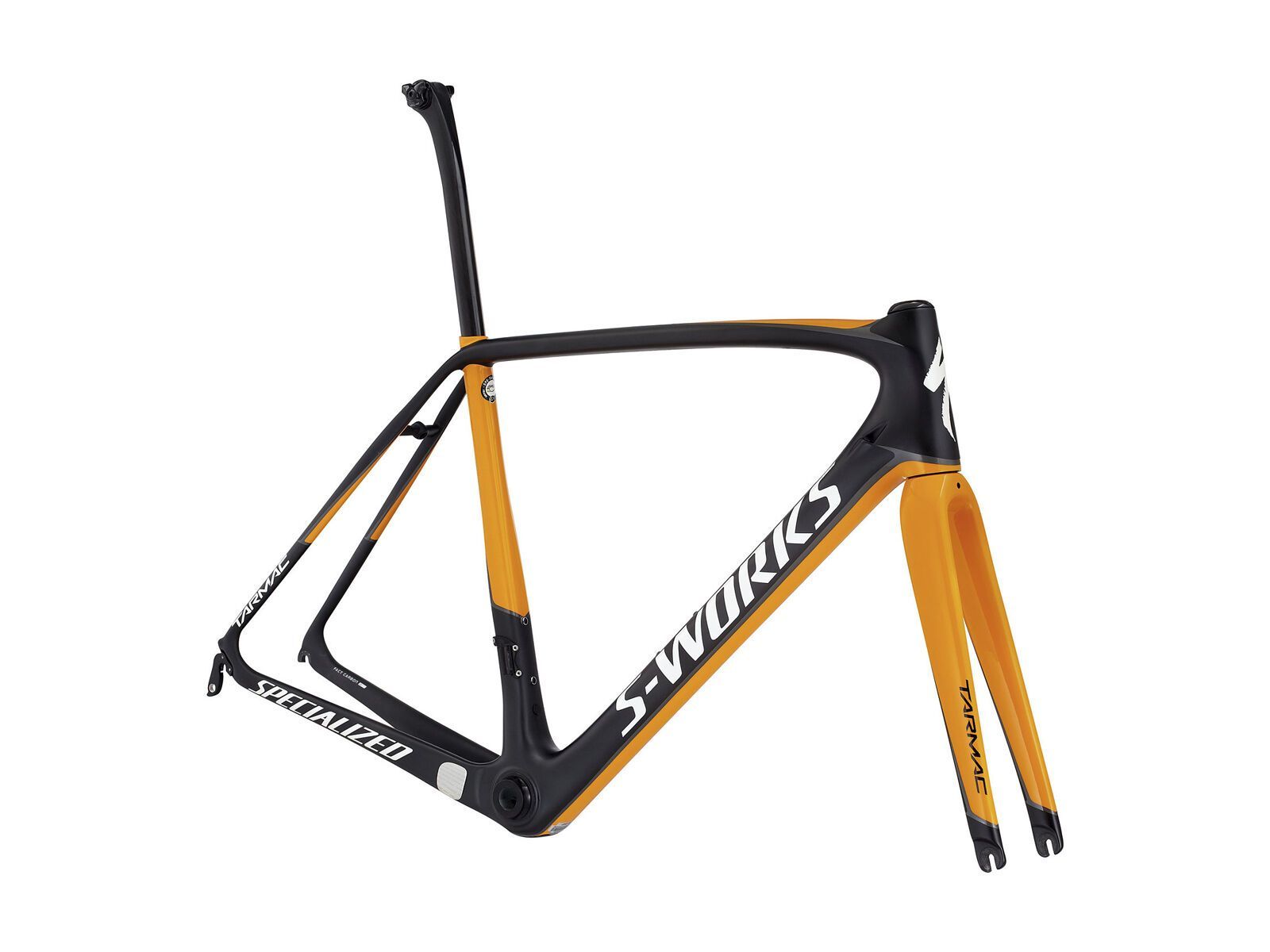 Specialized S-Works Tarmac Frameset, satin carbon/gallardo orange/charcoal - Bild 1