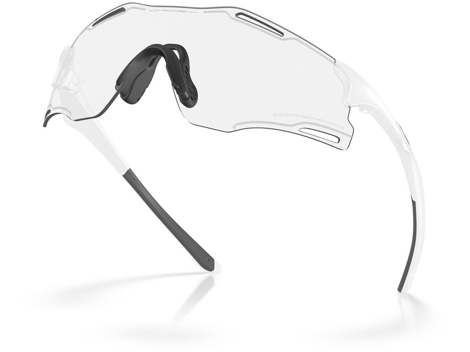 Oakley Cybr Zero Cyber Collection, Clear To Black Iridium Photochromic / matte white - Bild 3