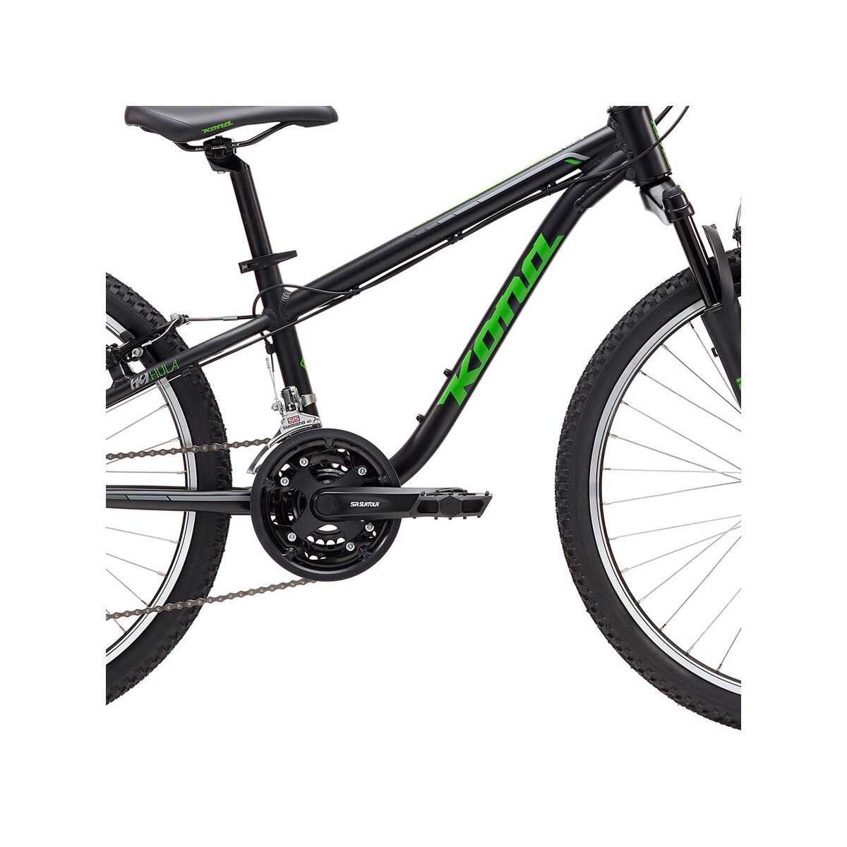 Kona Hula, matt black/green/silver - Bild 3