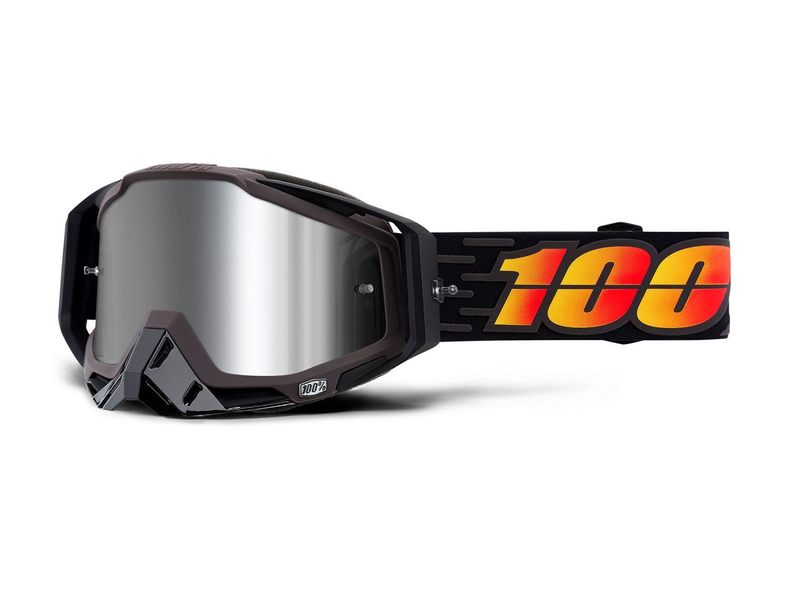 100% Racecraft Plus, costume/Lens: injected silver flash mirror - Bild 1