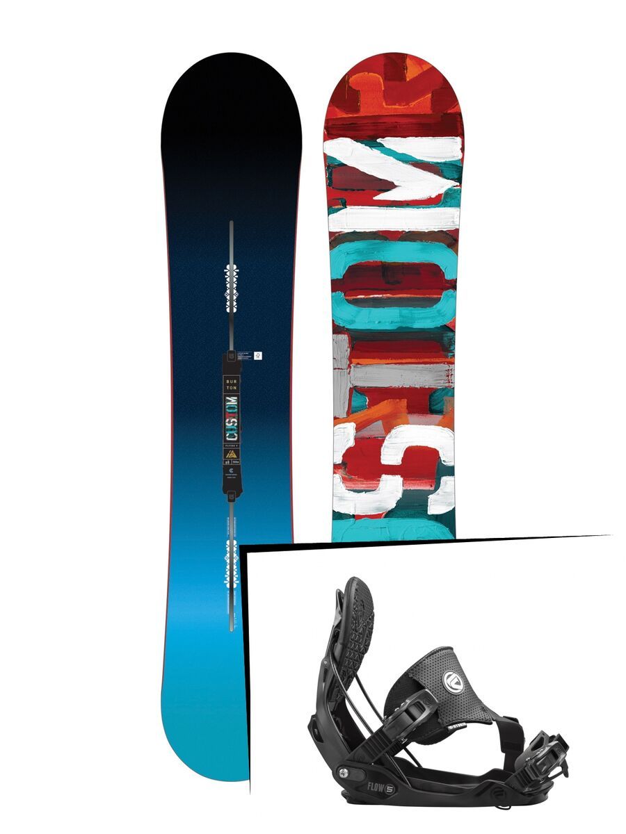 Set: Burton Custom Flying V 2017 + Flow Five Hybrid (1513184S) - Bild 1
