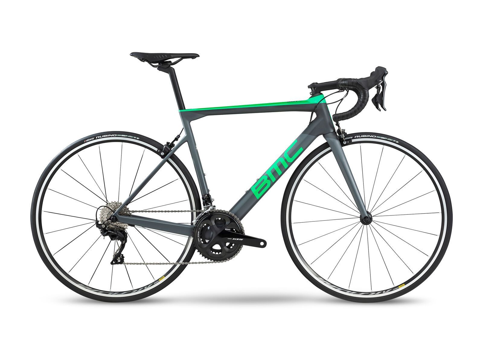 BMC Teammachine SLR02 Three, race grey & candy green - Bild 1