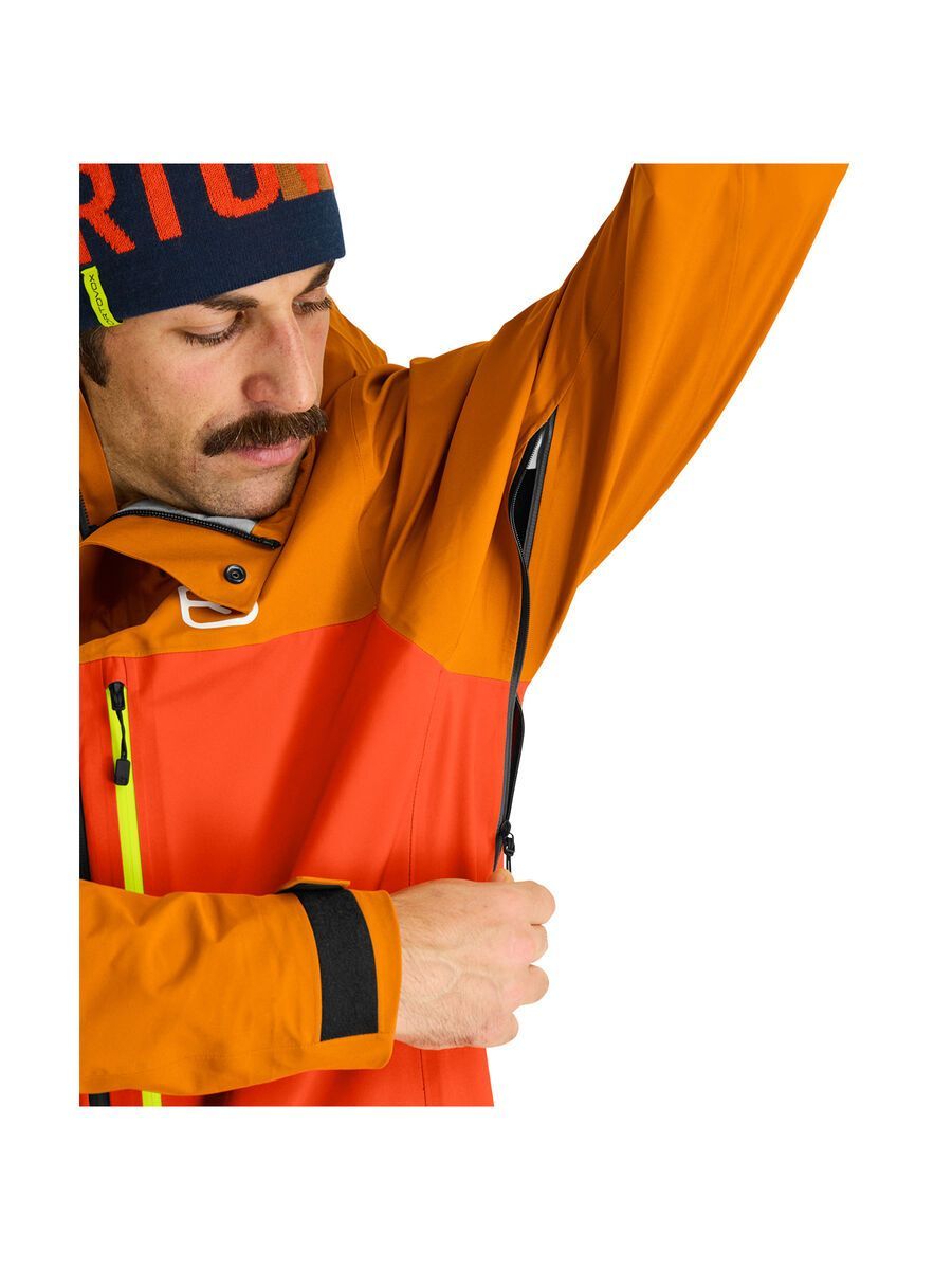 Ortovox 3L Ravine Shell Jacket M, hot orange - Bild 3