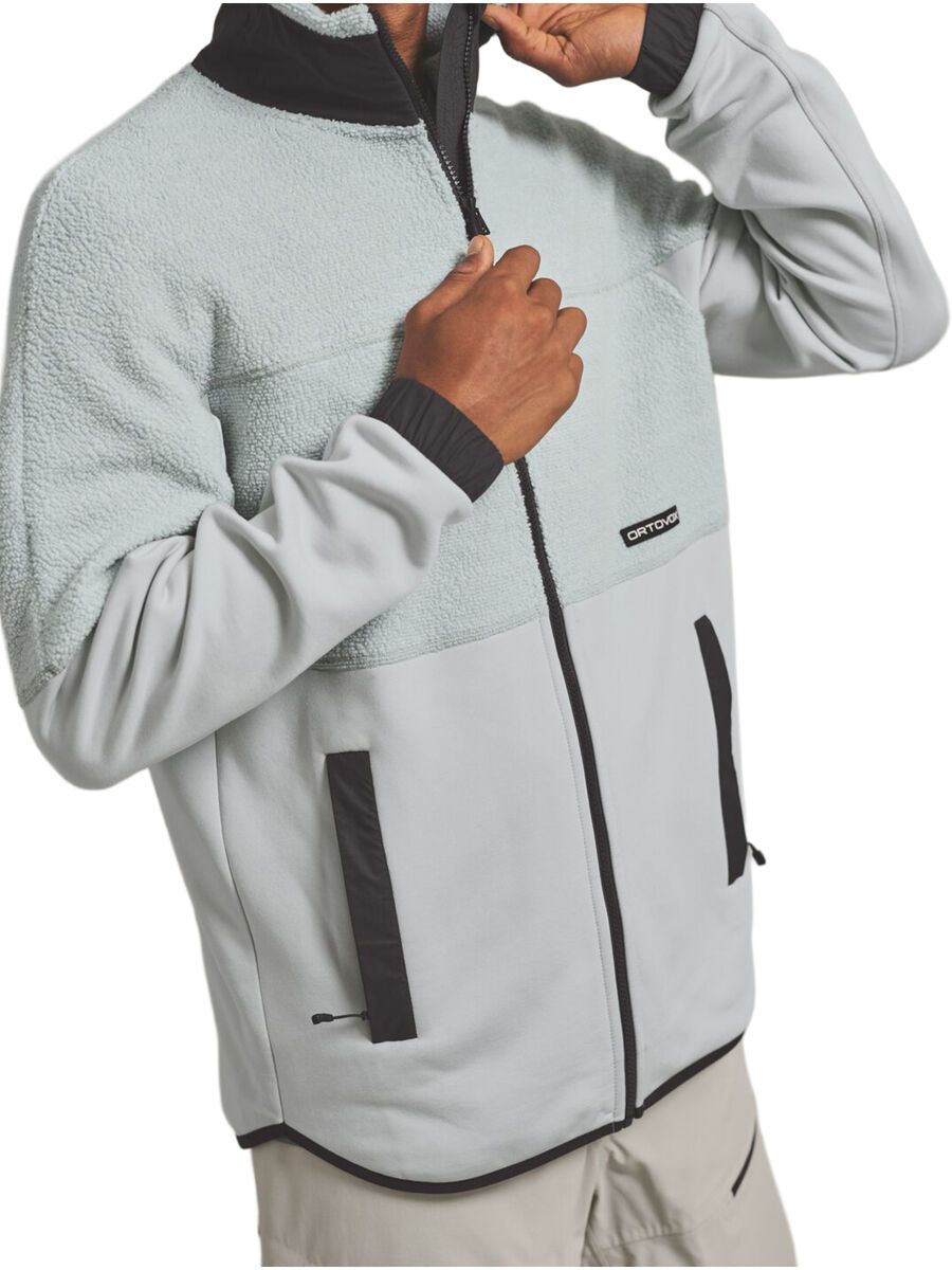 Ortovox Merino Fleece Teddy Jacket M, black raven - Bild 4