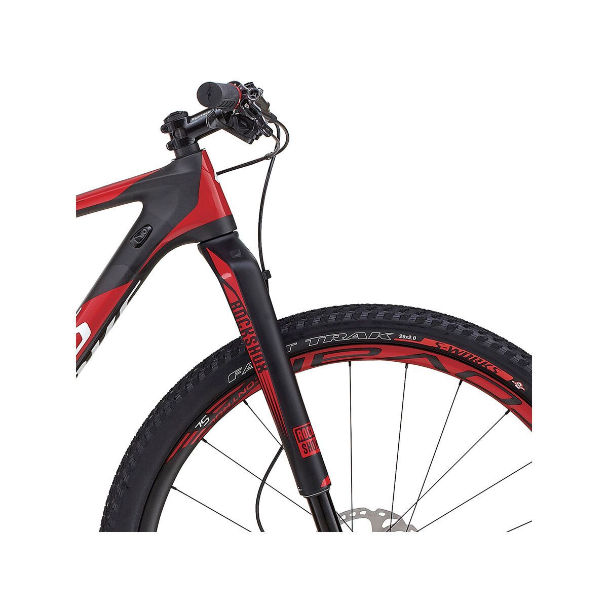 Specialized S-Works Stumpjumper HT 29 World Cup, satin gloss carbon/flo red/white - Bild 5