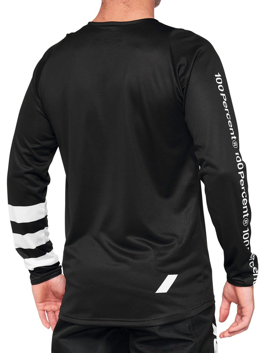 100% R-Core Long Sleeve Jersey, black/white - Bild 2