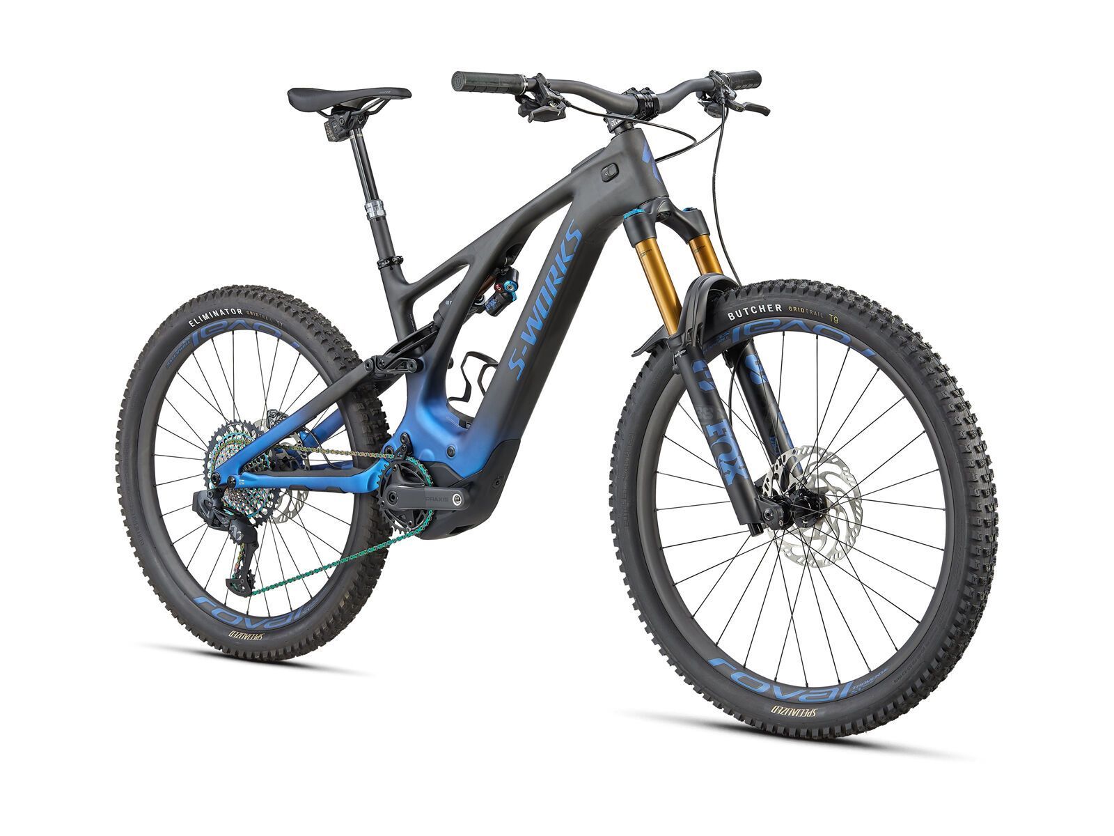 Specialized S-Works Turbo Levo, blue ghost gravity fade/black/light silver - Bild 2