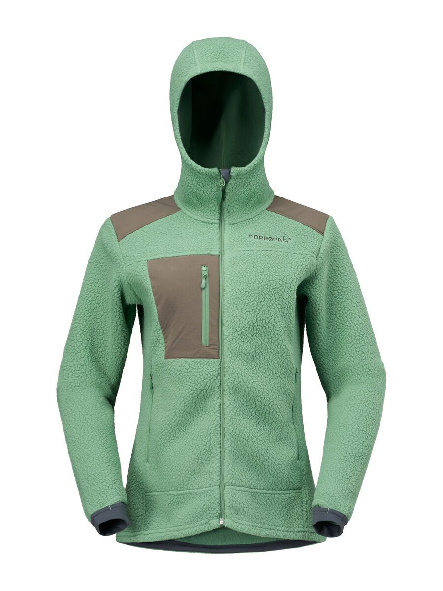 Norrona trollveggen warm3 Zip Hood W's, dark ivy - Bild 1