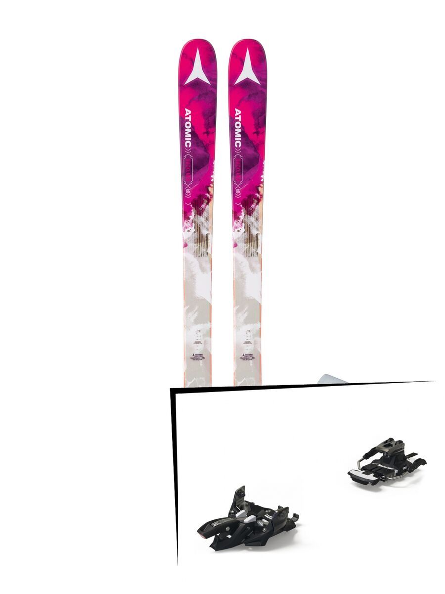 Set: Atomic Backland 85 W + Skin 2018 + Marker Alpinist 9 Long Travel black/titanium - Bild 1